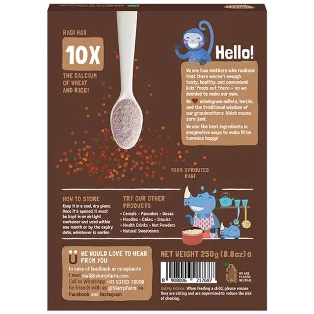 Slurrp Farm Organic Sprouted Ragi Powder-Nachni Peeth, 250 g-2.webp